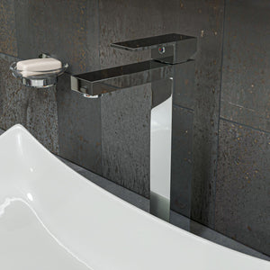 Alternate Image for ALFI Polished Chrome Tall Square Single Lever Bathroom Faucet, AB1129-PC