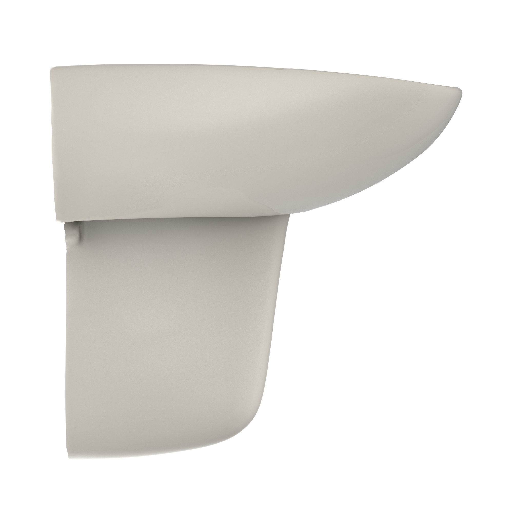 TOTO Prominence Oval Wall-Mount Bathroom Sink with CeFiONtect and Shroud for Single Hole Faucets, Sedona Beige, Vitreous China, LHT242G#12