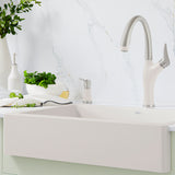 Blanco Vintera 30" Silgranit Farmhouse Sink, Soft White, No Faucet Hole, 527408