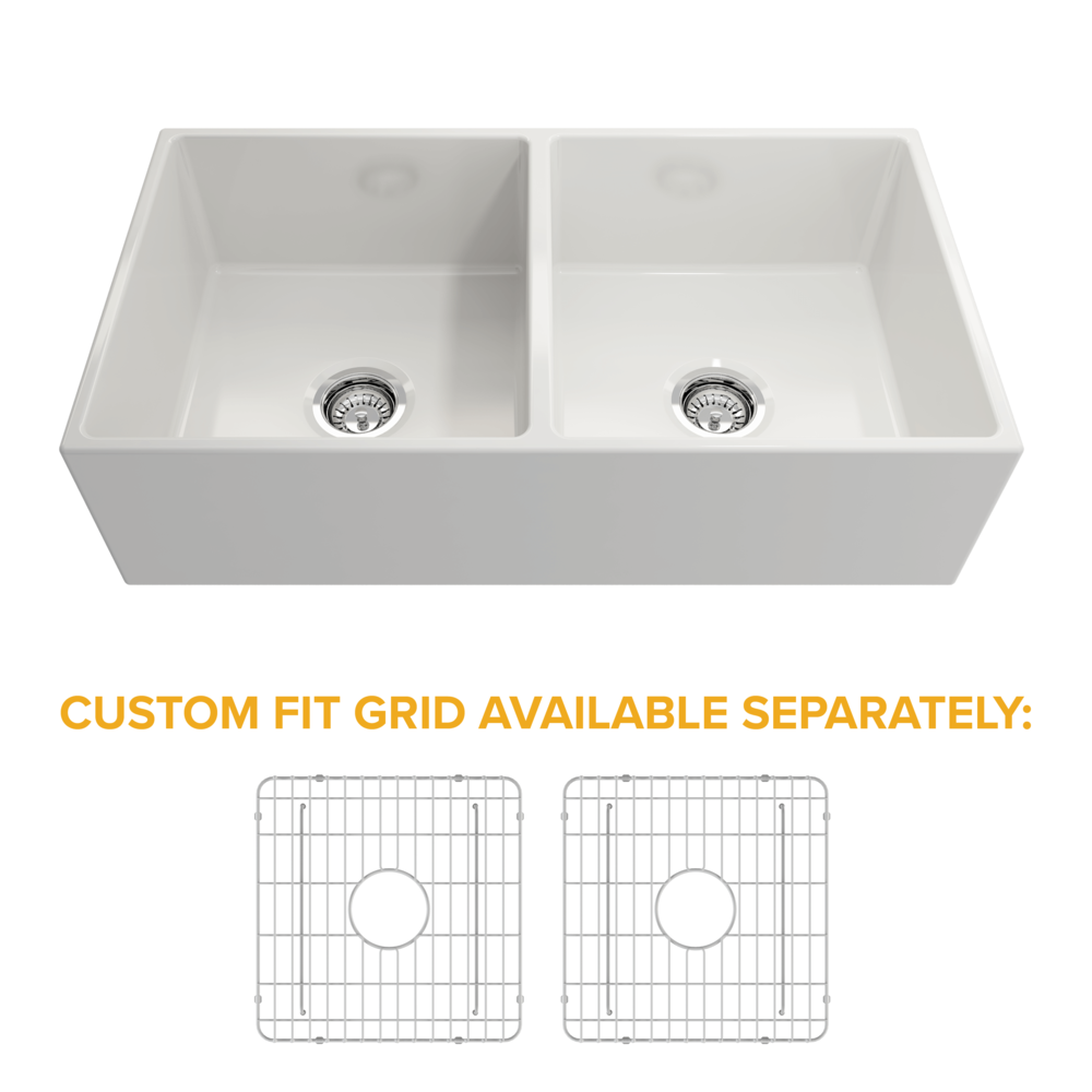 Crestwood CW-GRID-362DBL Grid for Fireclay Farmhouse Sinks CW-MOD-362-DBL-WHITE, CW-MOD-362-DBL-CHARCOAL