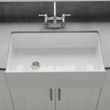 Crestwood 36" Fireclay Farmhouse Sink, White, CW-MOD-36-WHITE