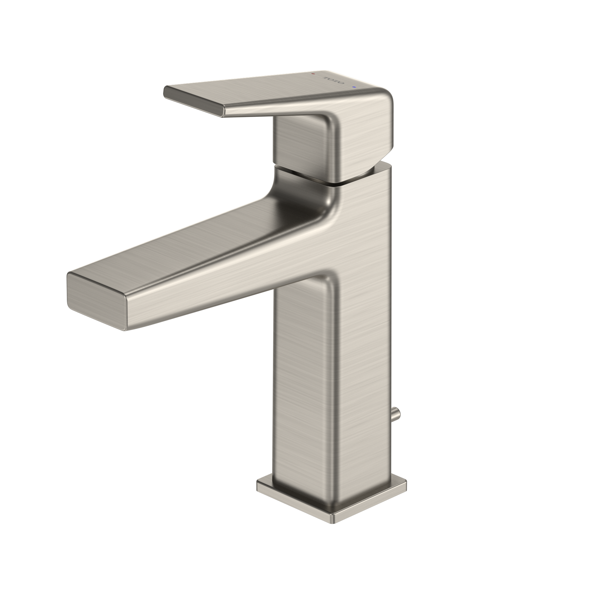 TOTO GB Series 1.2 GPM Single Handle Bathroom Sink Faucet with COMFORT GLIDE Technology and Drain Assembly, Brushed Nickel, Brass, TLG10301U#BN