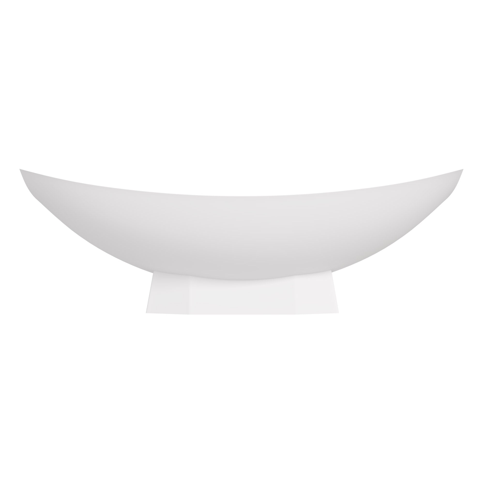 ALFI brand 71" Solid Surface Resin Free Standing Oval Bathtub, Hammock Style, White Matte, AB9992