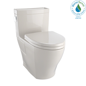 Alternate Image for TOTO Legato WASHLET+ One-Piece Elongated 1.28 GPF Universal Height Skirted Toilet with CEFIONTECT, Bone, Vitreous China, MS624124CEFG#03