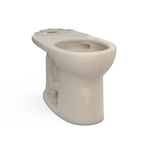 TOTO Drake Round TORNADO FLUSH Toilet Bowl with CEFIONTECT, Bone, Vitreous China, C775CEFG#03