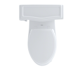 TOTO Eco Clayton Two-Piece Elongated 1.28 GPF Universal Height Toilet, Cotton White, Vitreous China, CST784EF#01