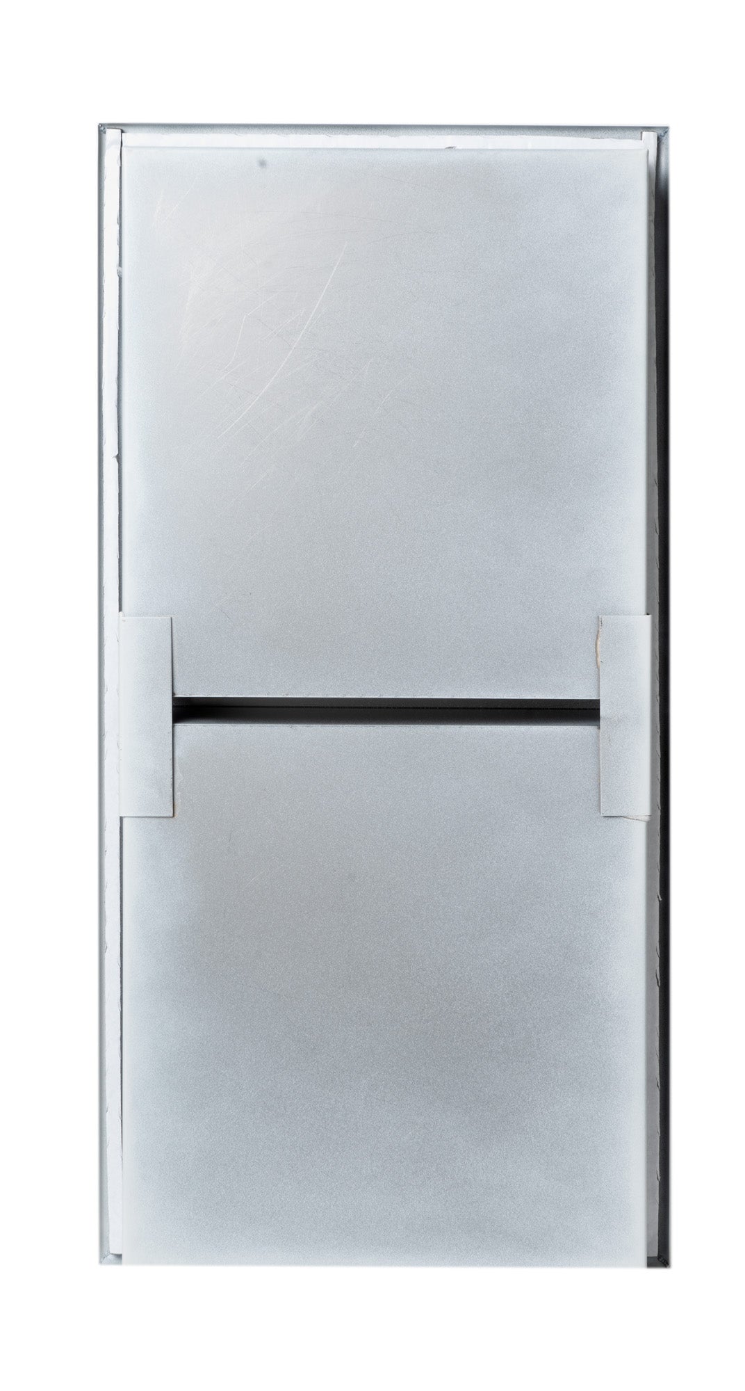 ALFI brand ABNC1224-W 12 x 24 White Matte Stainless Steel Vertical Double Shelf Bath Shower Niche, 20 Gauge