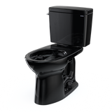 TOTO Drake Two-Piece Elongated 1.28 GPF TORNADO FLUSH Toilet, Ebony, Vitreous China, CST776CE#51