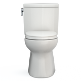 TOTO Vespin II 1G Two-Piece Elongated 1.0 GPF Universal Height Toilet with CEFIONTECT and SS124 SoftClose Seat, WASHLET+ Ready, Colonia White, Vitreous China|Plastic, Colonial White, MS474124CUFG#11