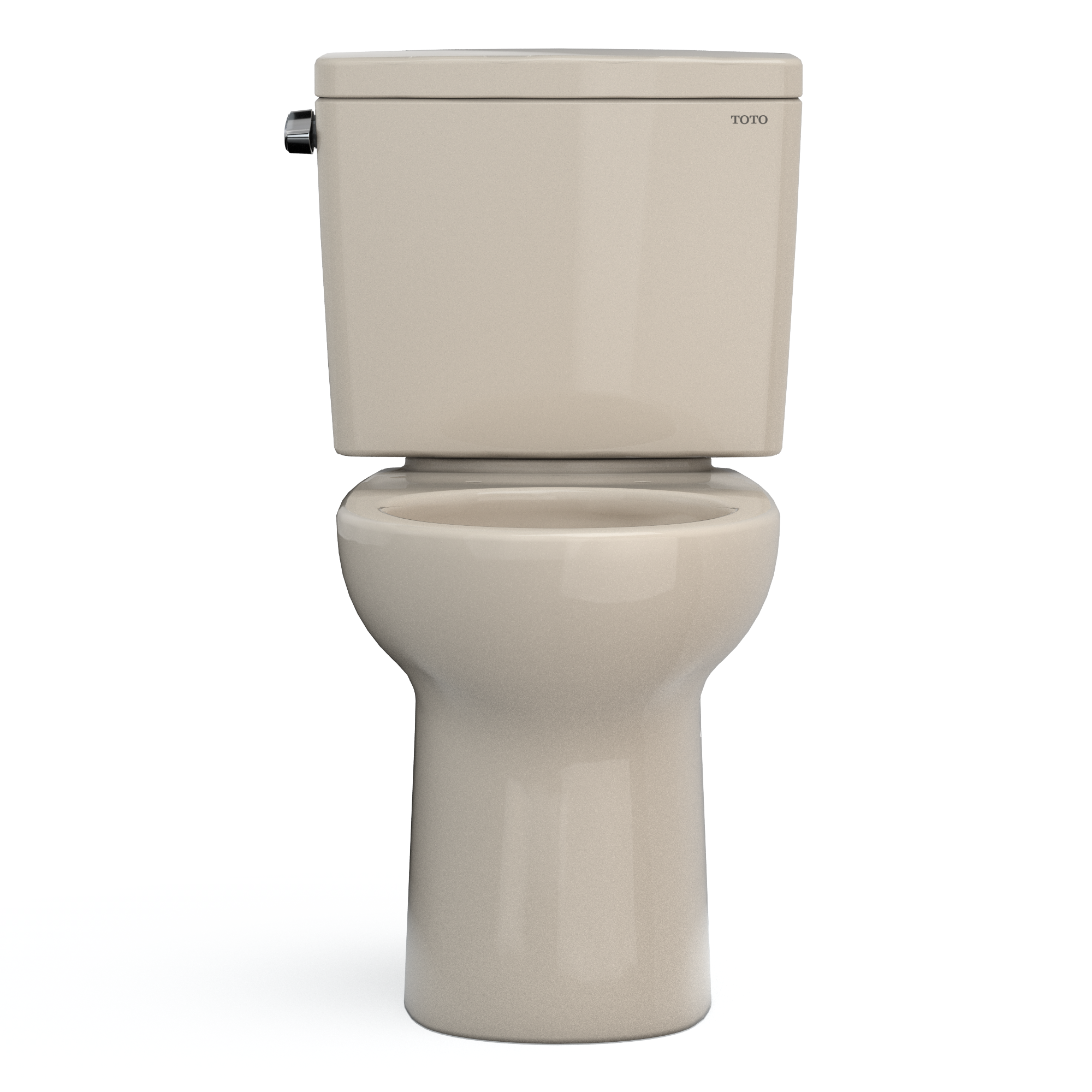 TOTO Drake Two-Piece Round 1.6 GPF Universal Height TORNADO FLUSH Toilet with CEFIONTECT, Bone, Vitreous China, CST775CSFG#03