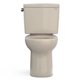 TOTO Drake Two-Piece Round 1.6 GPF Universal Height TORNADO FLUSH Toilet with CEFIONTECT, Bone, Vitreous China, CST775CSFG#03