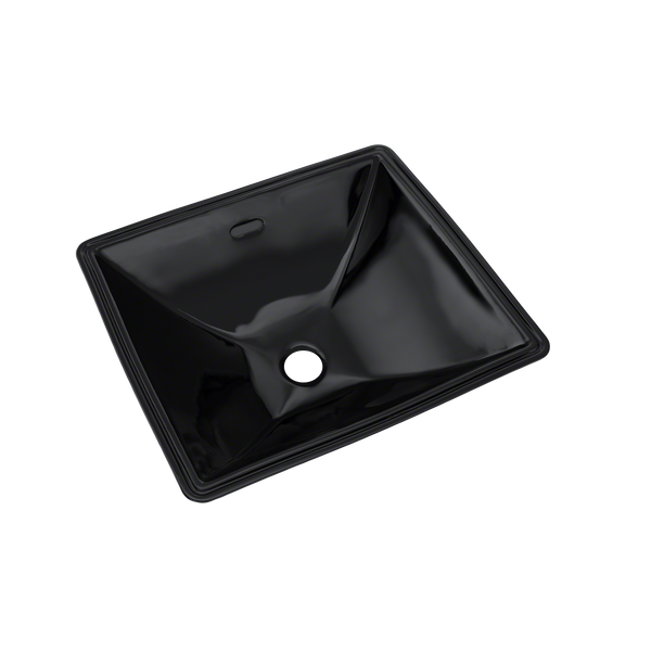 TOTO Legato Rectangular Undermount Bathroom Sink, Vitreous China, Ebony, LT624#51