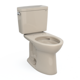 TOTO Drake Two-Piece Elongated 1.6 GPF TORNADO FLUSH Toilet with CEFIONTECT, Bone, Vitreous China, CST776CSG#03