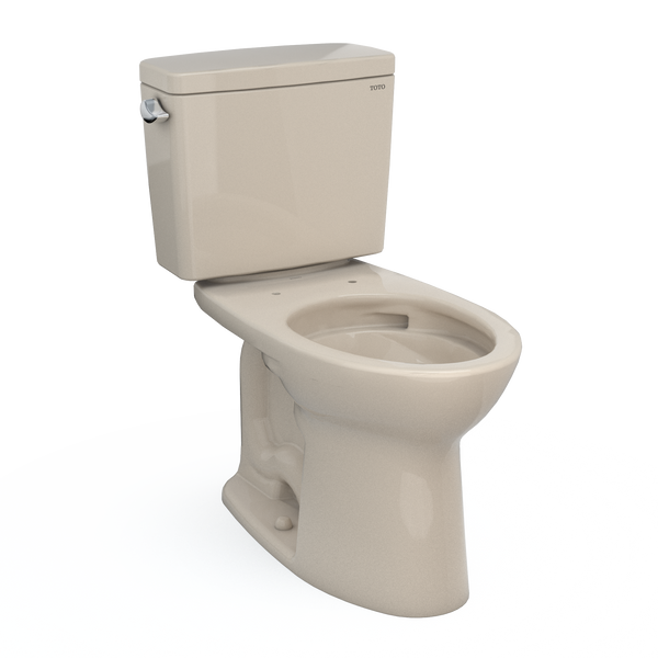 TOTO Drake Two-Piece Elongated 1.6 GPF TORNADO FLUSH Toilet with CEFIONTECT, Bone, Vitreous China, CST776CSG#03