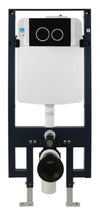 EAGO PWG380-BM Black Matte Dual Flush Wall Mounted Toilet Tank Carrier for WD101, WD332, WD333, Metal