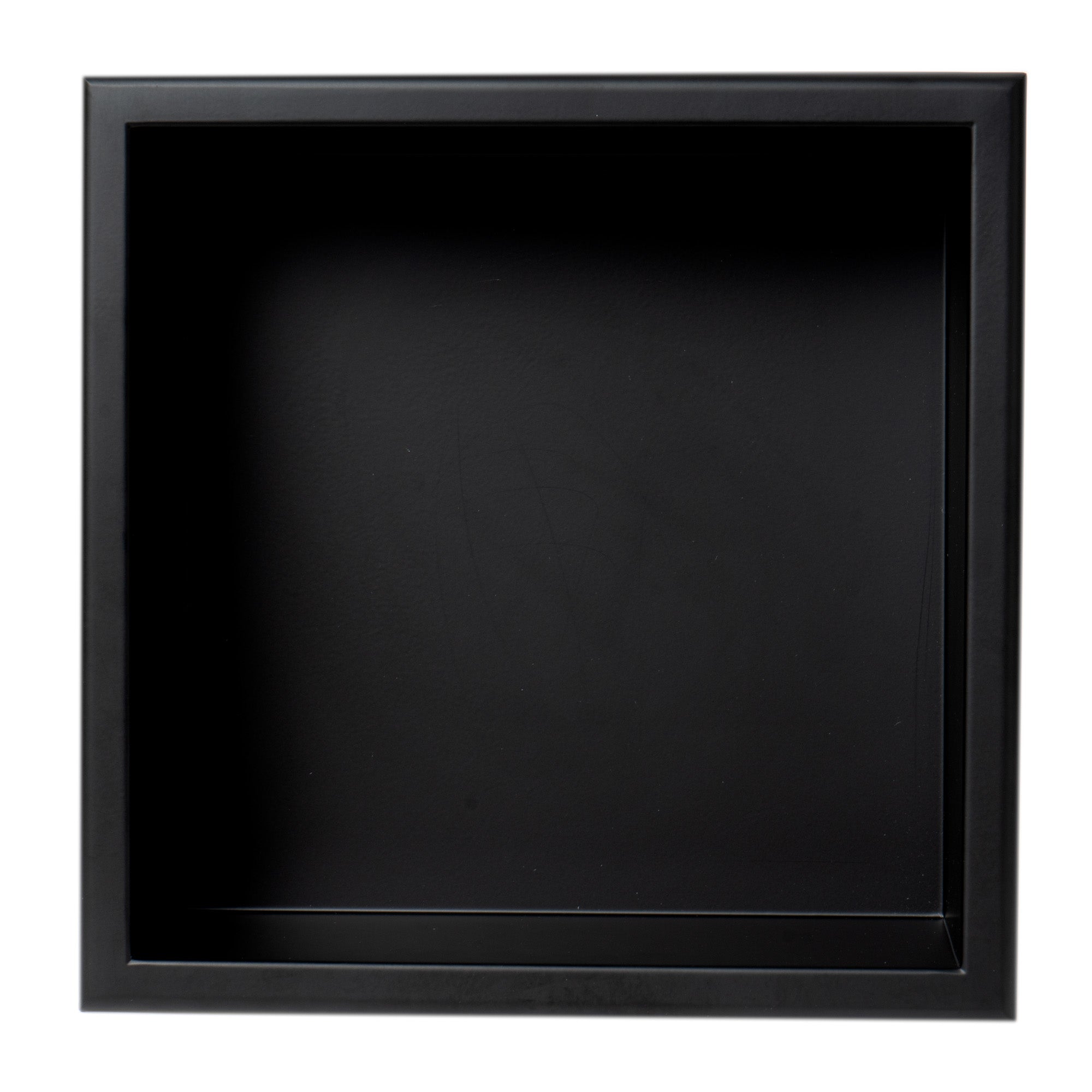 Alternative View of ALFI brand ABNC1212-BLA 12" x 12" Black Matte Stainless Steel Square Single Shelf Bath Shower Niche, 20 Gauge