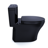 TOTO Aquia IV One-Piece Elongated Dual Flush 1.28 and 0.9 GPF Universal Height, WASHLET+ Ready Toilet, Ebony- Vitreous China, MS646124CEMFN#51