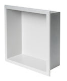 Alternative View of ALFI brand ABNC1212-W 12" x 12" White Matte Stainless Steel Square Single Shelf Bath Shower Niche, 20 Gauge