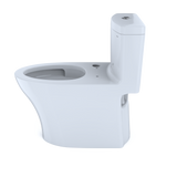 TOTO Aquia IV One-Piece Elongated Dual Flush 1.28 and 0.9 GPF WASHLET+ and Auto Flush Ready Toilet with CEFIONTECT, Cotton White, Vitreous China, CST646CEMFGNAT40#01