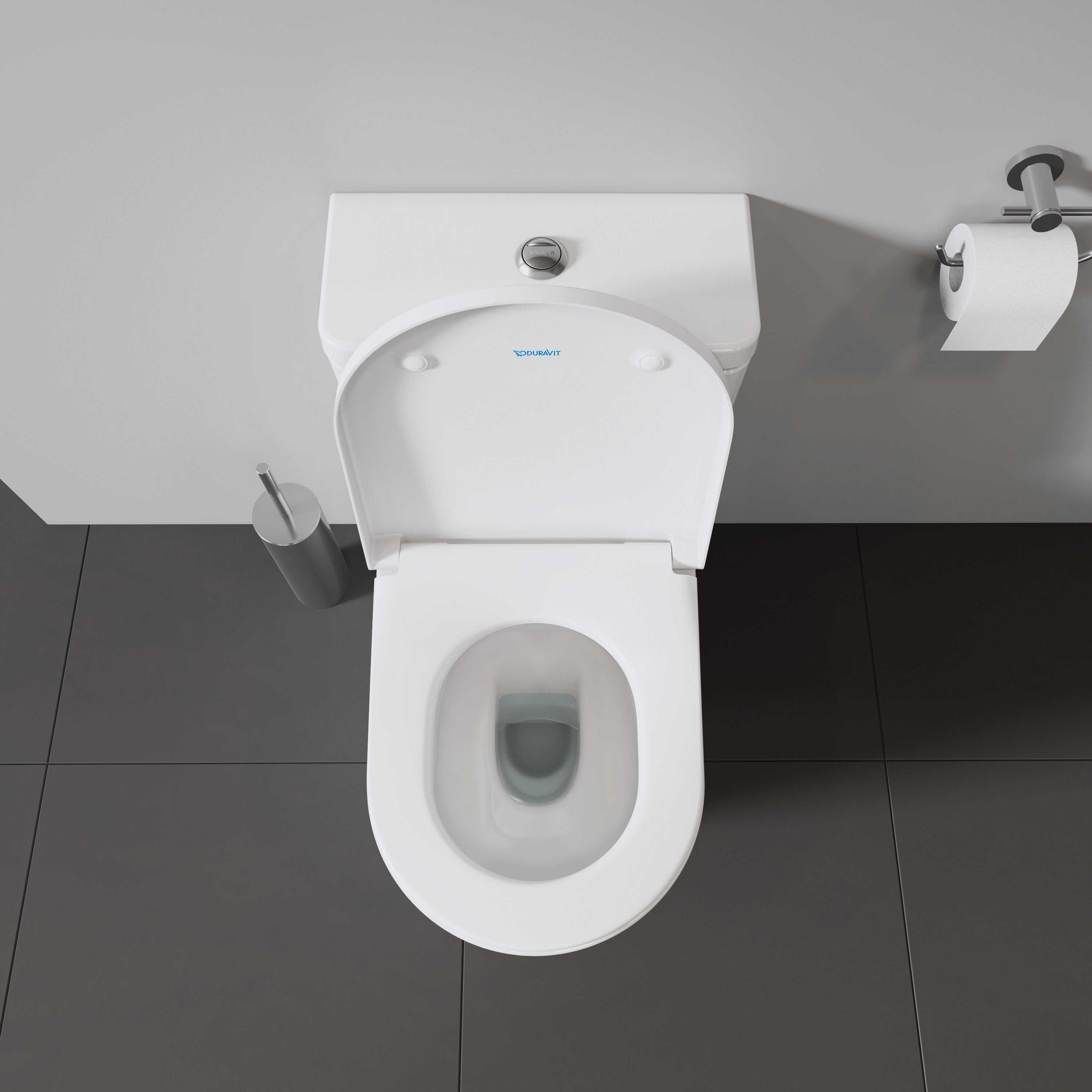D-Neo Round Slow Close Toilet Seat in White