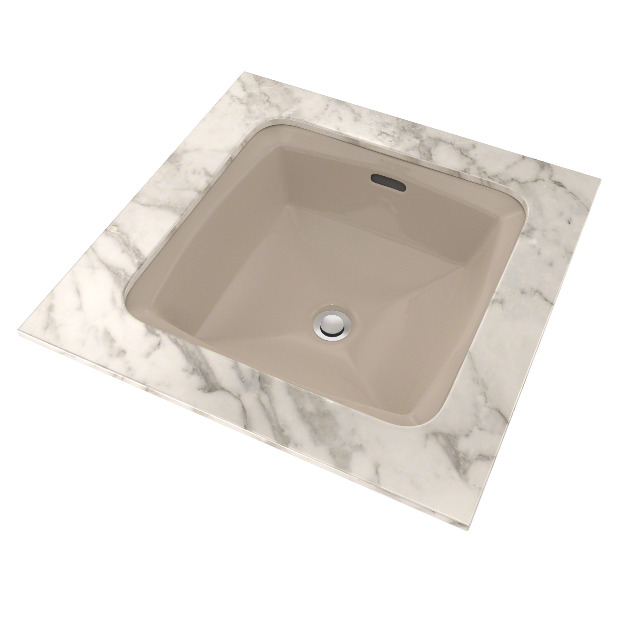 TOTO Connelly Square Undermount Bathroom Sink with CEFIONTECT, Bone, Vitreous China, LT491G#03