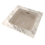 TOTO Connelly Square Undermount Bathroom Sink with CEFIONTECT, Bone, Vitreous China, LT491G#03