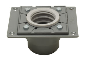 Alternate Image for ALFI brand ABDB55 PVC Shower Drain Base with Rubber Fitting, Gray