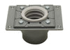 ALFI brand ABDB55 PVC Shower Drain Base with Rubber Fitting, Gray