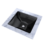 TOTO Legato Rectangular Undermount Bathroom Sink, Vitreous China, Ebony, LT624#51