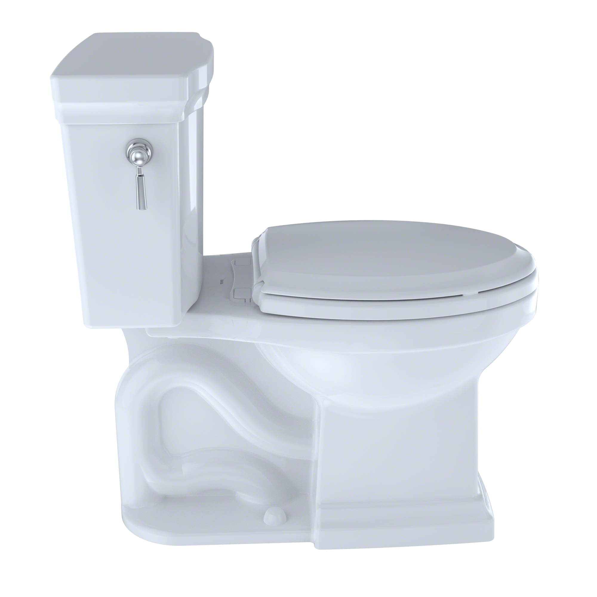 TOTO Promenade II 1G Two-Piece Elongated 1.0 GPF Universal Height Toilet, Ebony, Vitreous China, CST404CUF#51