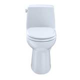 TOTO UltraMax One-Piece Elongated 1.6 GPF ADA Compliant Toilet, Cotton White, Vitreous China, MS854114SL#01