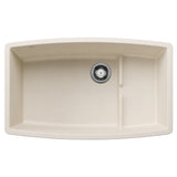 Blanco Performa 32" Undermount Silgranit Kitchen Sink, Soft White, No Faucet Hole, 443085