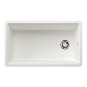 Alternate Image for Blanco Inteos 33" Undermount Silgranit Workstation Kitchen Sink, White, No Faucet Hole, 443314