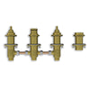 TOTO Four Hole Deck-Mount Roman Tub Filler Valve -Brass, TBMV2