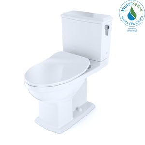 Alternate Image for TOTO Connelly Two-Piece Elongated Dual Flush 1.28 and 0.9 GPF with CEFIONTECT and Right Lever, WASHLET+ Ready, Cotton White, Vitreous China, MS494234CEMFRG#01