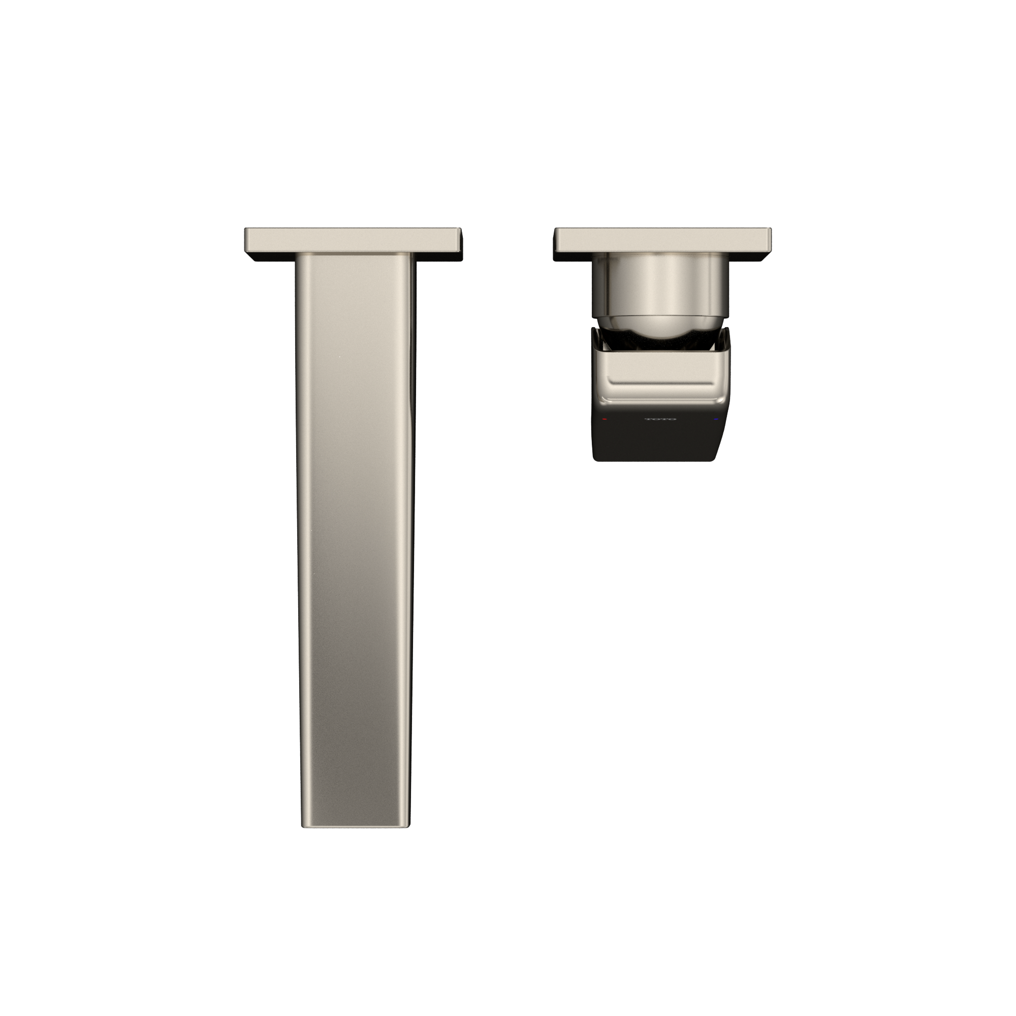 TOTO GB 1.2 GPM Wall-Mount Single-Handle Bathroom Faucet with COMFORT GLIDE Technology, Polished Nickel, Brass, TLG10307U#PN