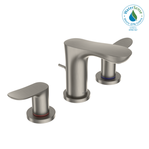 Alternate Image for TOTO GO Series 1.2 GPM Two Handle Widespread Bathroom Sink Faucet with Drain Assembly, Brushed Nickel, Brass, TLG01201U#BN
