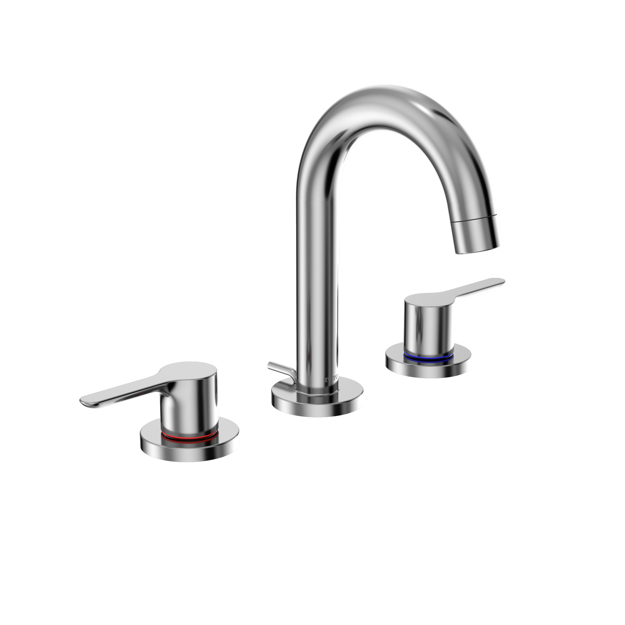 TOTO LB Series Two Handle Widespread 1.2 GPM Bathroom Sink Faucet with Drain Assembly, Polished Chrome, Brass, TLS01201U#CP
