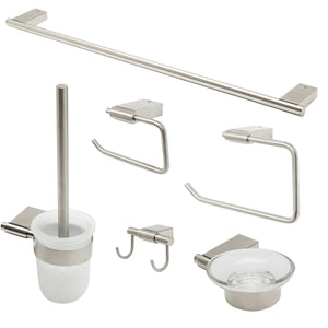 Alternate Image for ALFI brand Brass, AB9515-BN Brushed Nickel 6 Piece Matching Bathroom Accessory Set