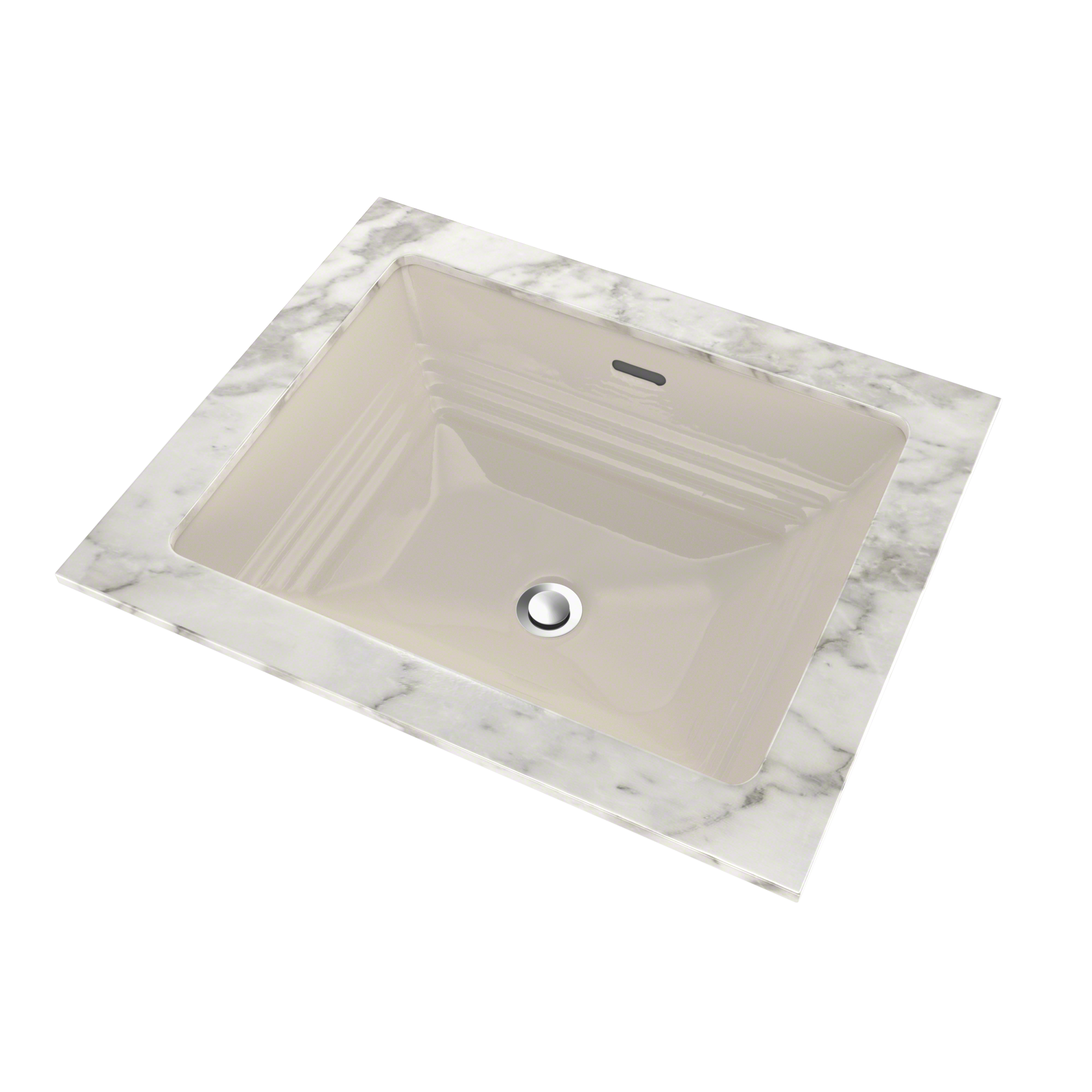 TOTO Promenade Rectangular Undermount Bathroom Sink, Sedona Beige, Vitreous China, LT533#12