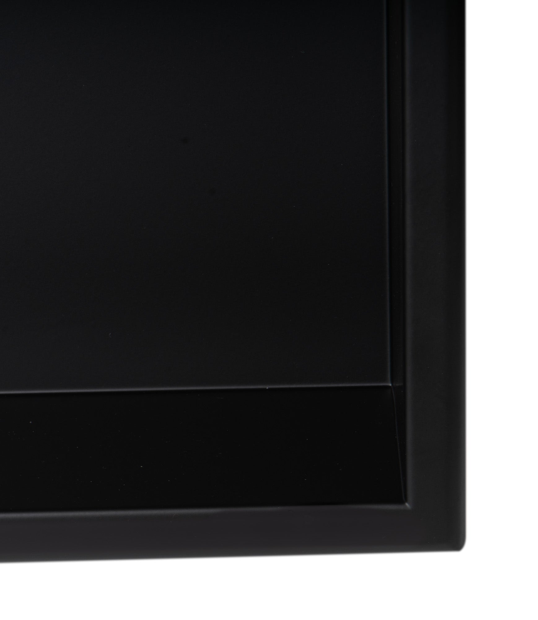 ALFI brand ABNC2412-BLA 24 x 12 Black Matte Stainless Steel Horizontal Single Shelf Bath Shower Niche, 20 Gauge