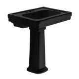 TOTO Promenade 27-1/2" x 22-1/4" Rectangular Pedestal Bathroom Sink for 4 inch Center Faucets, Ebony, Vitreous China, LPT530.4N#51