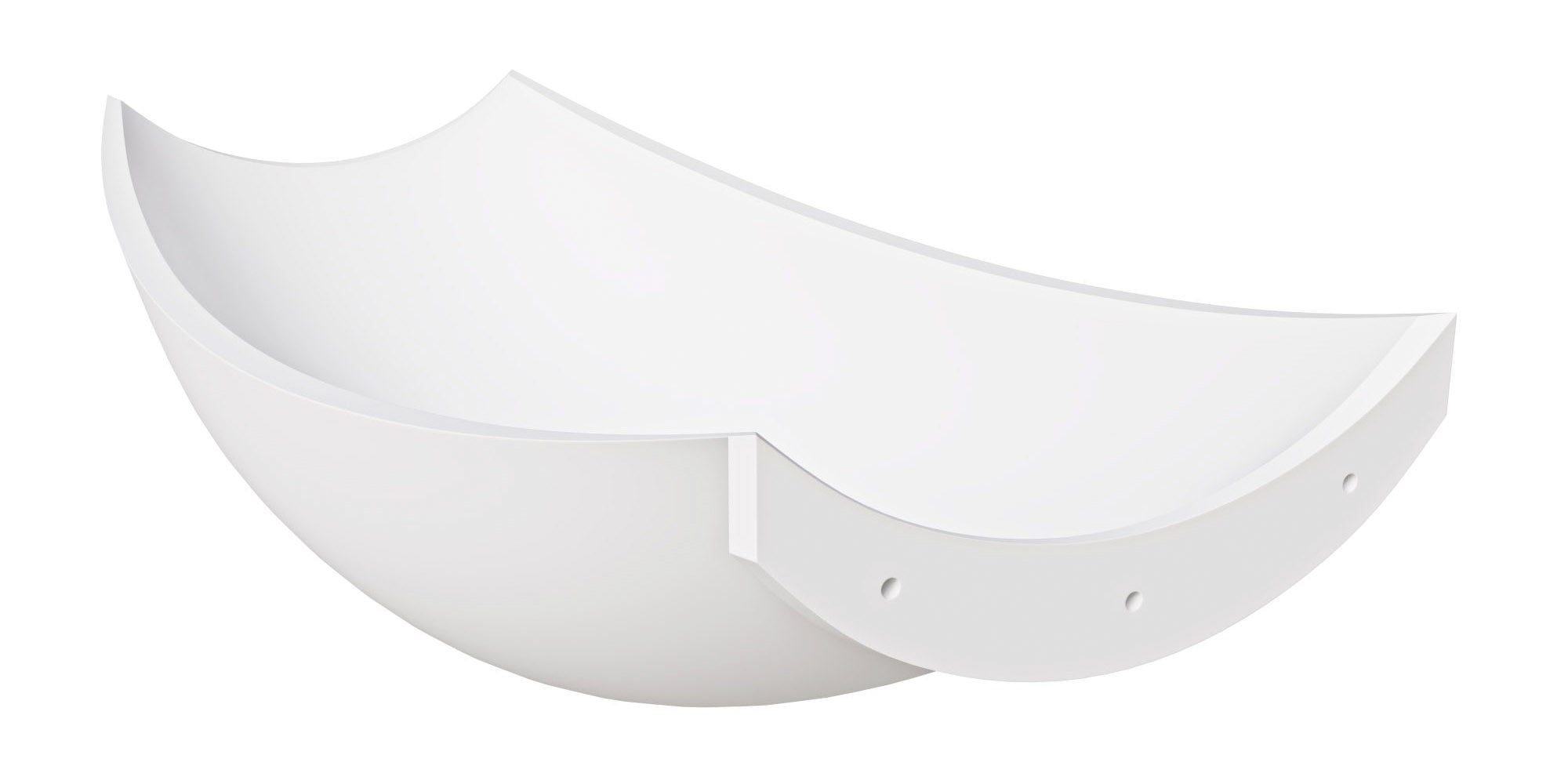 ALFI brand 71" Solid Surface Resin Free Standing Oval Bathtub, White Matte, HammockTub2-WM