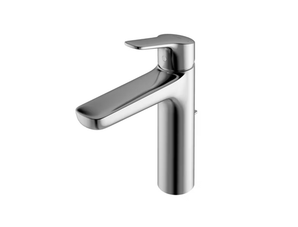 TOTO GS Series 1.2 GPM Single Handle Bathroom Faucet for Semi-Vessel Sink with COMFORT GLIDE Technology and Drain Assembly, Polished Chrome, Brass, TLG03303U#CP