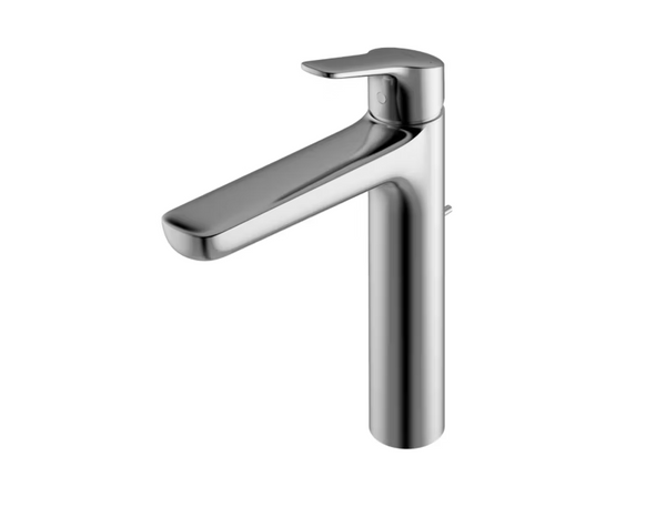 TOTO GS Series 1.2 GPM Single Handle Bathroom Faucet for Vessel Sink with COMFORT GLIDE Technology and Drain Assembly, Polished Chrome, Brass, TLG03305U#CP