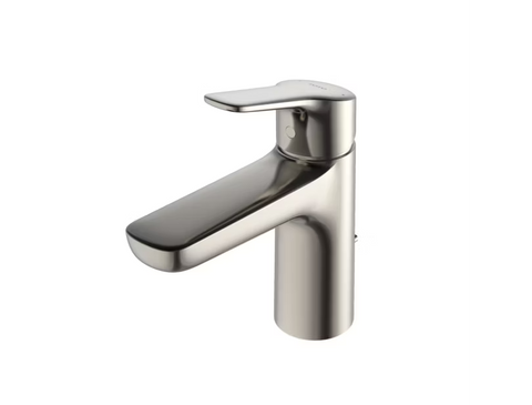 TOTO GS Series 1.2 GPM Single Handle Bathroom Sink Faucet with COMFORT GLIDE Technology and Drain Assembly, Polished Nickel, Brass, TLG03301U#PN