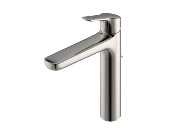 TOTO GS Series Single Handle Bathroom Faucet for Vessel Sink with COMFORT GLIDE Technology and Drain Assembly, Polished Nickel, Brass, TLG03305U#PN