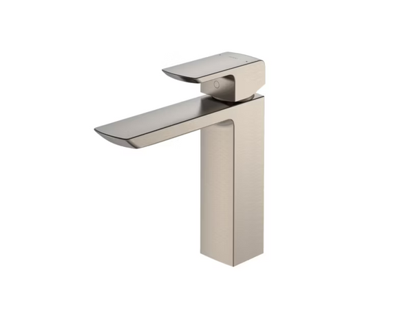 TOTO GR 1.2 GPM Single Handle Semi-Vessel Bathroom Sink Faucet with COMFORT GLIDE Technology, Brushed Nickel, Brass, TLG02304U#BN