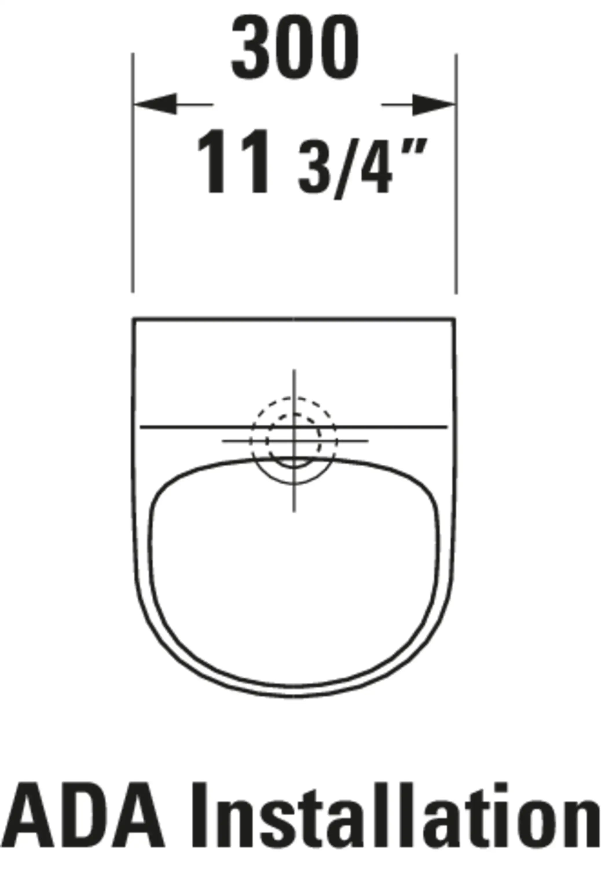 Duravit ME by Starck GPF ADA Compliant Ceramic Urinal in White High Gloss, 2814300000