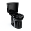 TOTO Drake Two-Piece Round 1.6 GPF Universal Height TORNADO FLUSH Toilet, Ebony, Vitreous China, CST775CSF#51